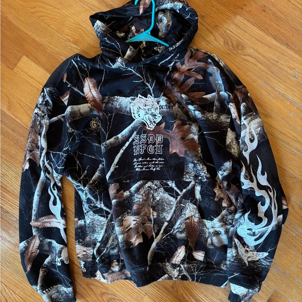 Darc Sport Camouflage Hoodie - Black and Brown